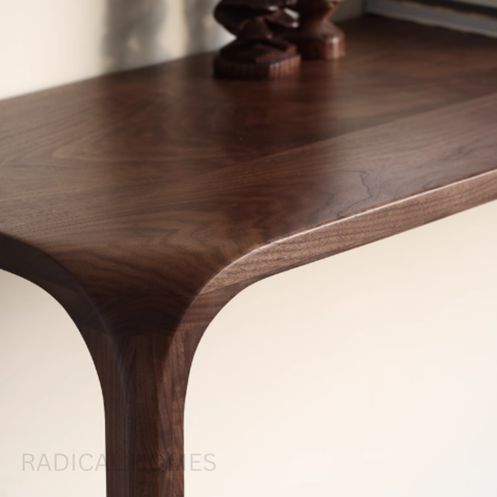 NORI Modern Walnut Wood Console Table