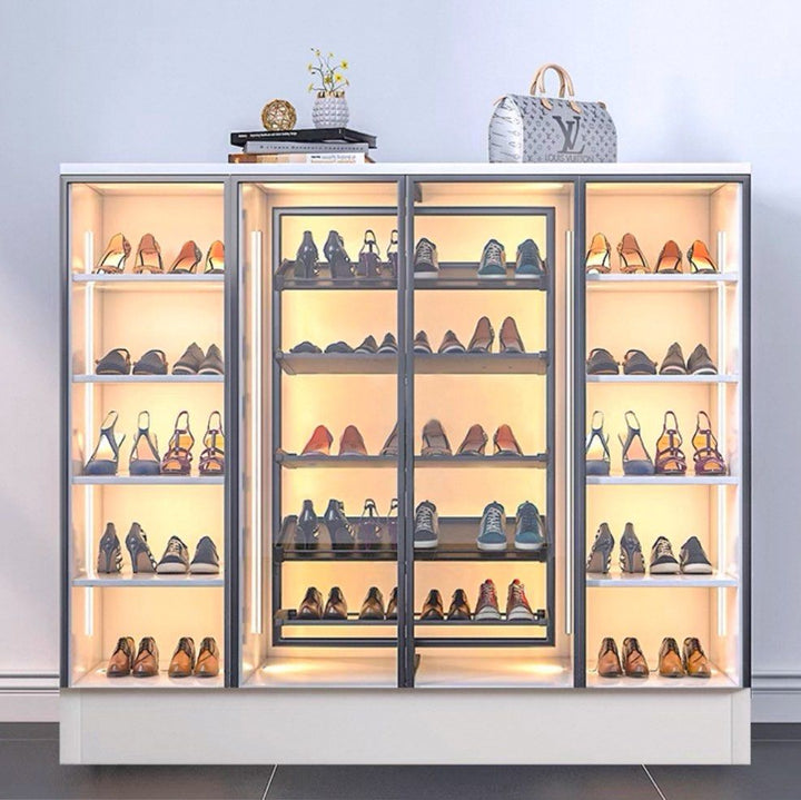 EREO Modern Rotatable Shelves Shoe Cabinet