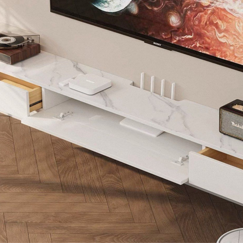 JISYA Modern Sintered Stone Floating TV Console