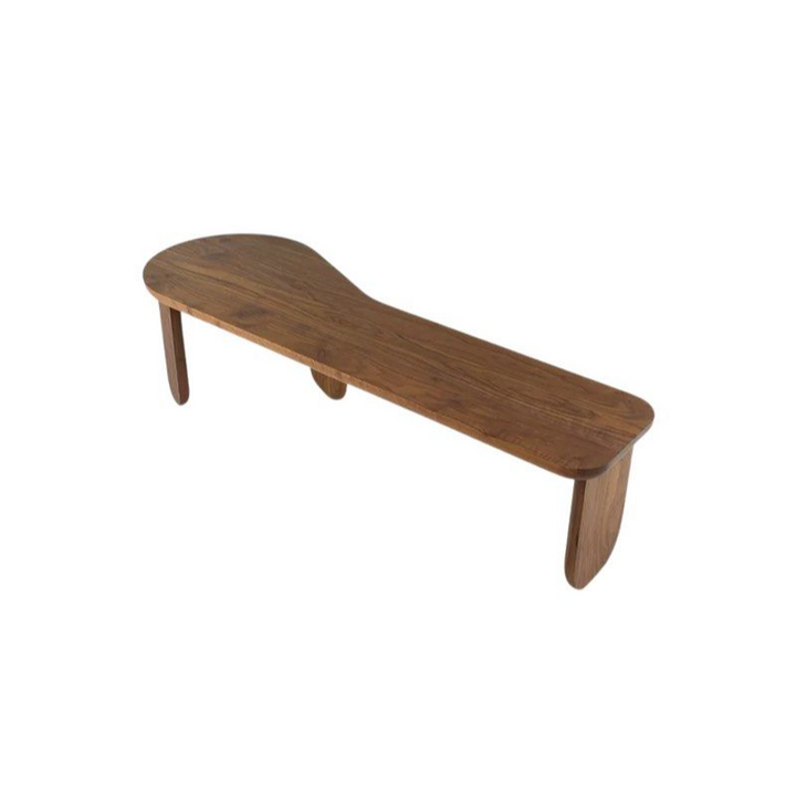 VERLY Walnut Wood Bench