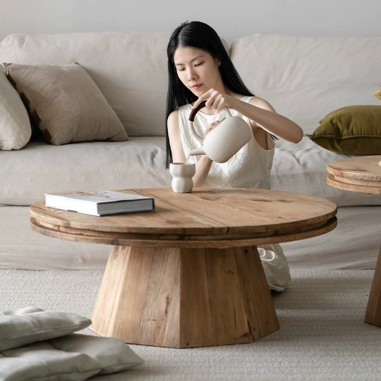 ARLOVSKI Vintage Solid Wood Coffee Table
