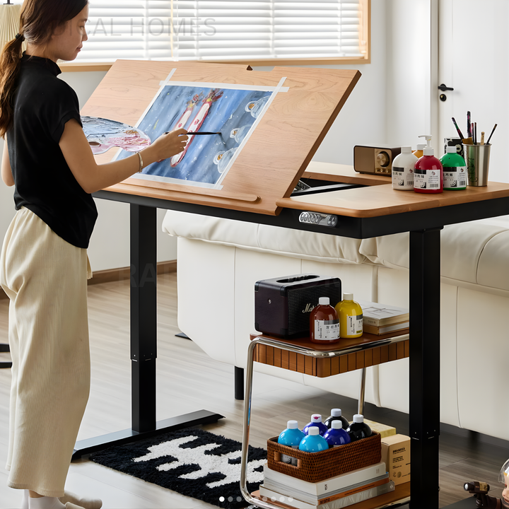 APEKZ Modern Ergonomic Adjustable Study Table - Radical Homes Singapore