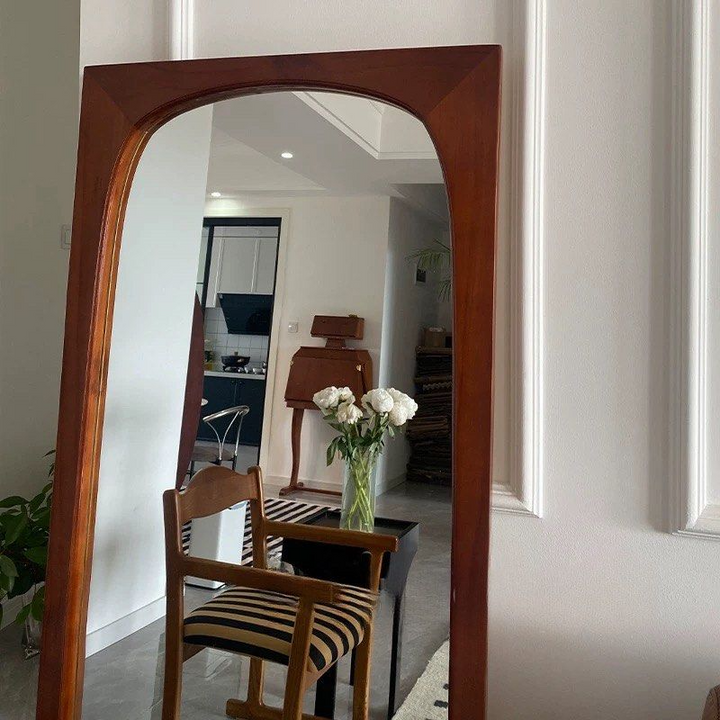 JAOE Modern Solid Wood Full Length Mirror