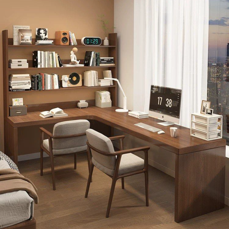 DOLB Modern Study Table With Display Shelves