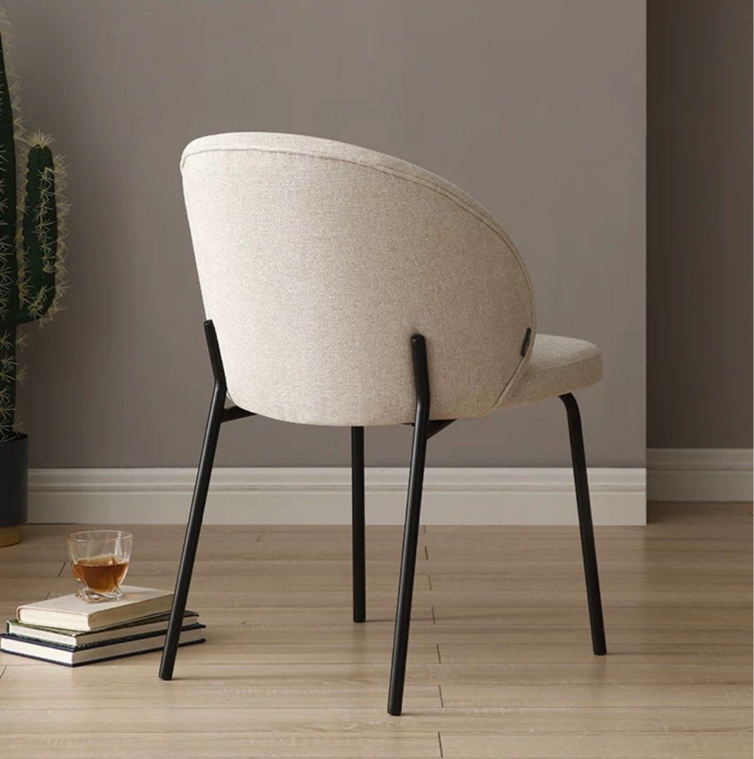 BURRY Modern Fabric Dining Chair