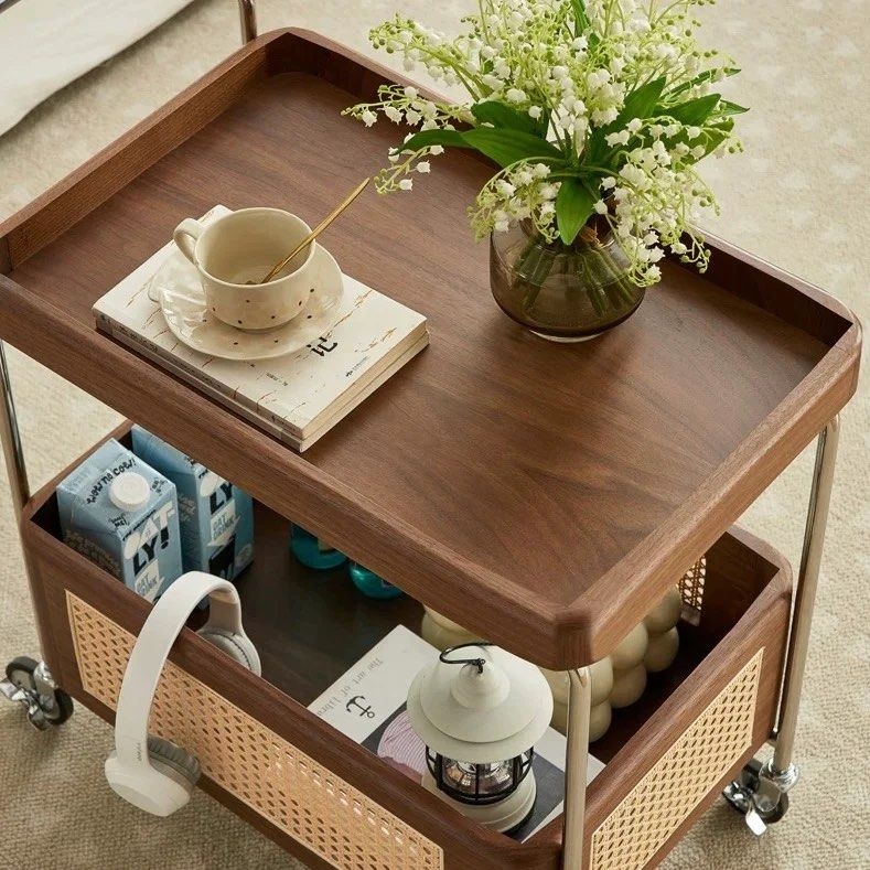ALTREI Modern Rattan Bar Cart