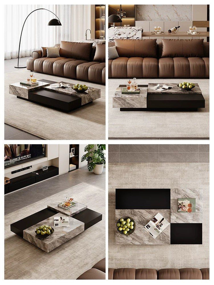 TRISTOA Modern Sintered Stone Coffee Table