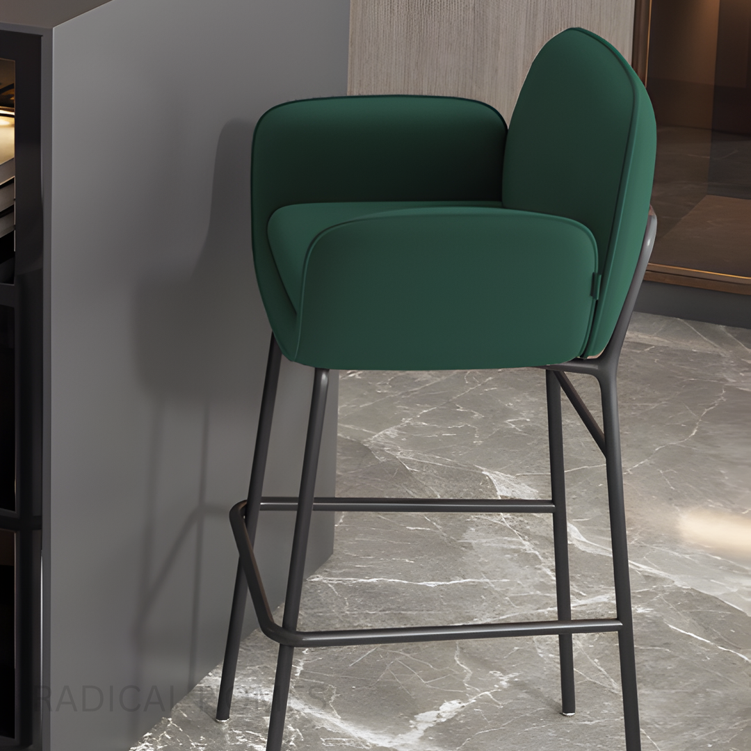 KOVA Modern Leather Bar Stool