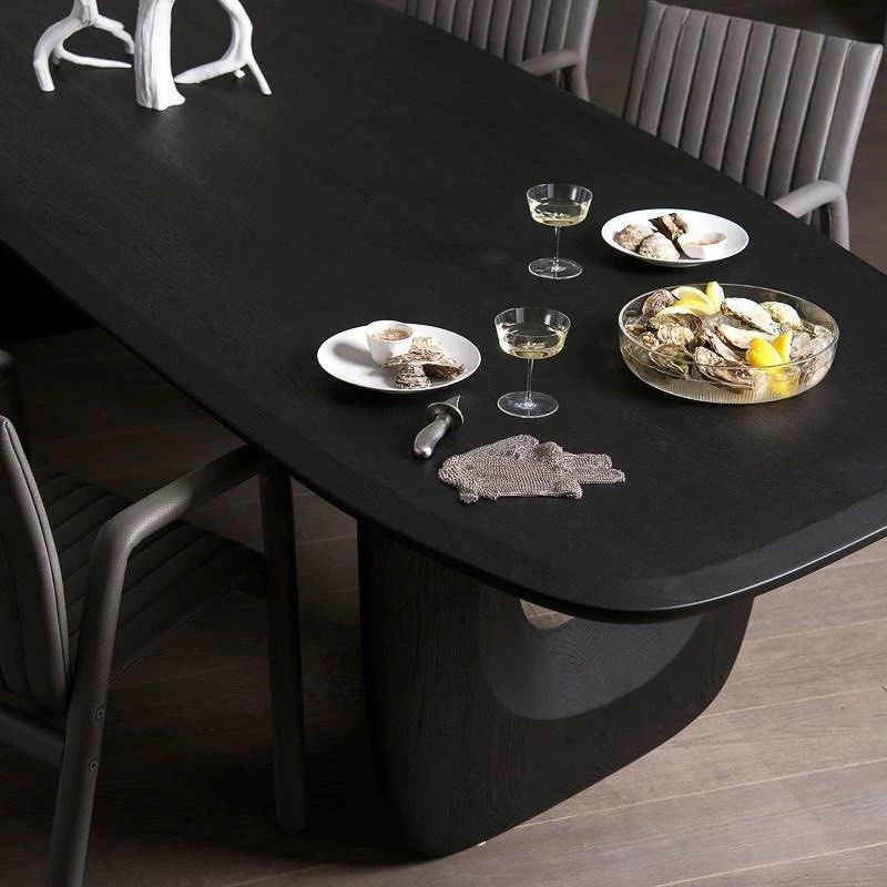 ABLAN Modern Solid Wood Dining Table