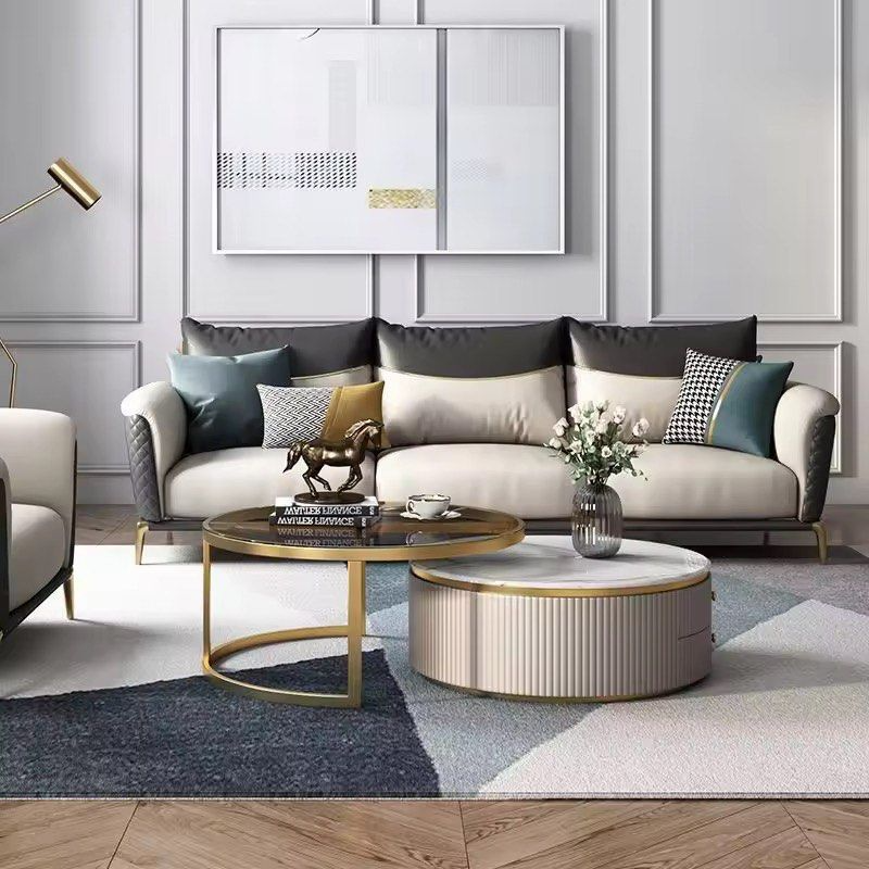 ABEV Marble Round Nesting Coffee Tables