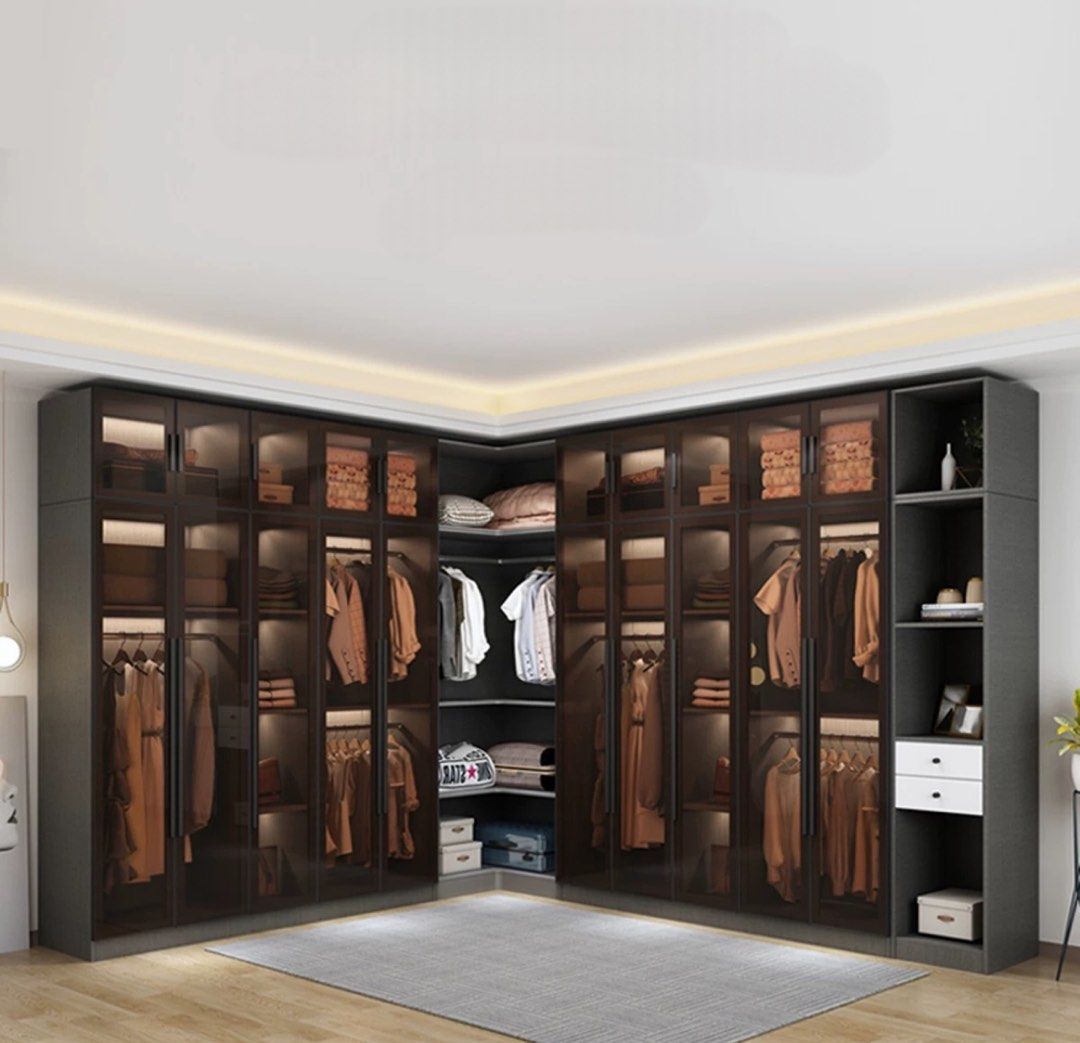 FARRON Modern Glass Wardrobe