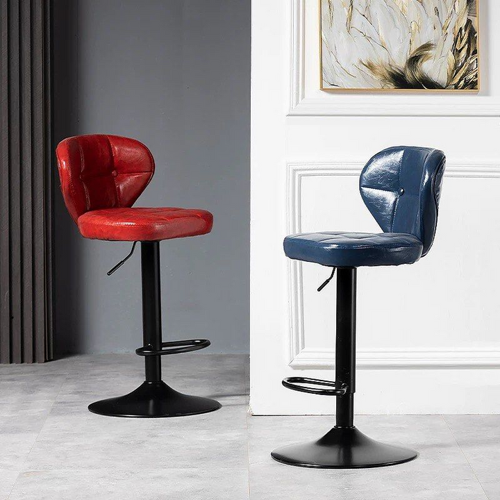 JAQUIN Modern Leather Bar Stool
