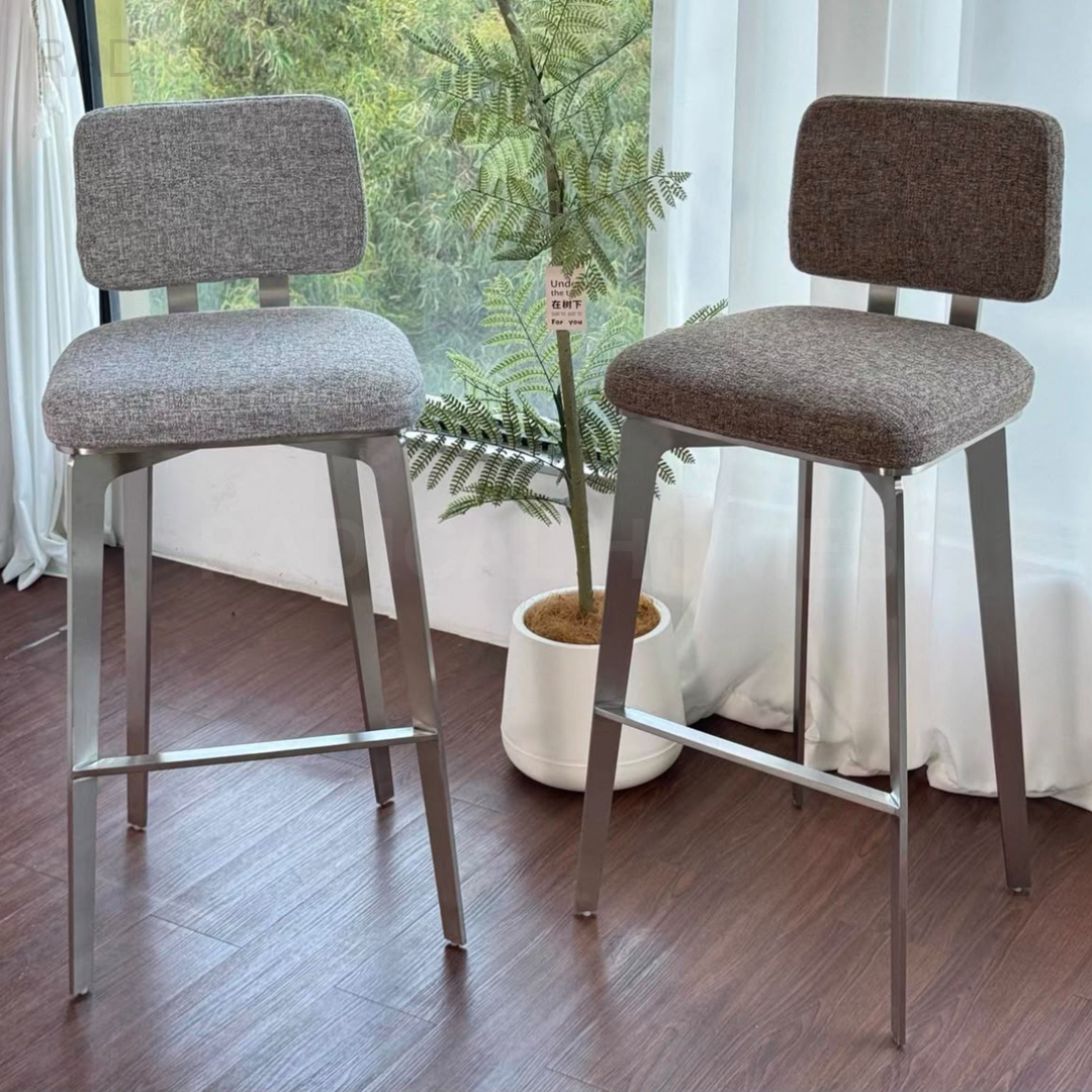 AUTOM Modern Fabric Bar Stool