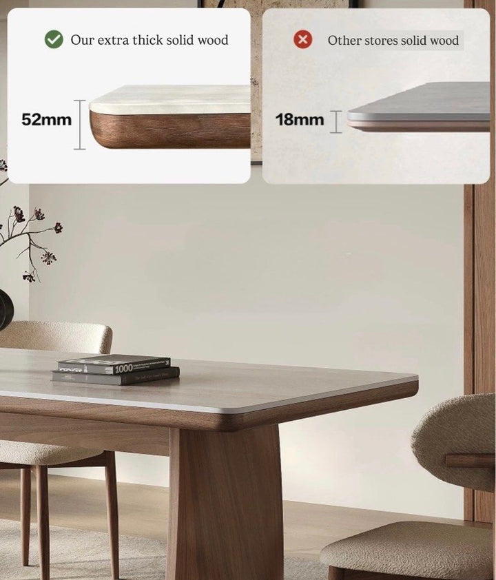 BAXTER Modern Travertine Dining Table