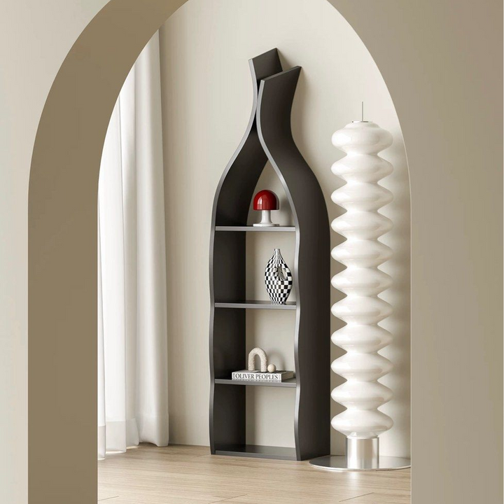 AFERIME Modern Solid Wood Bookshelf