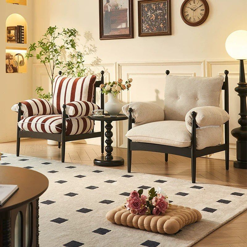 TASA Victorian Fabric Lounge Chair