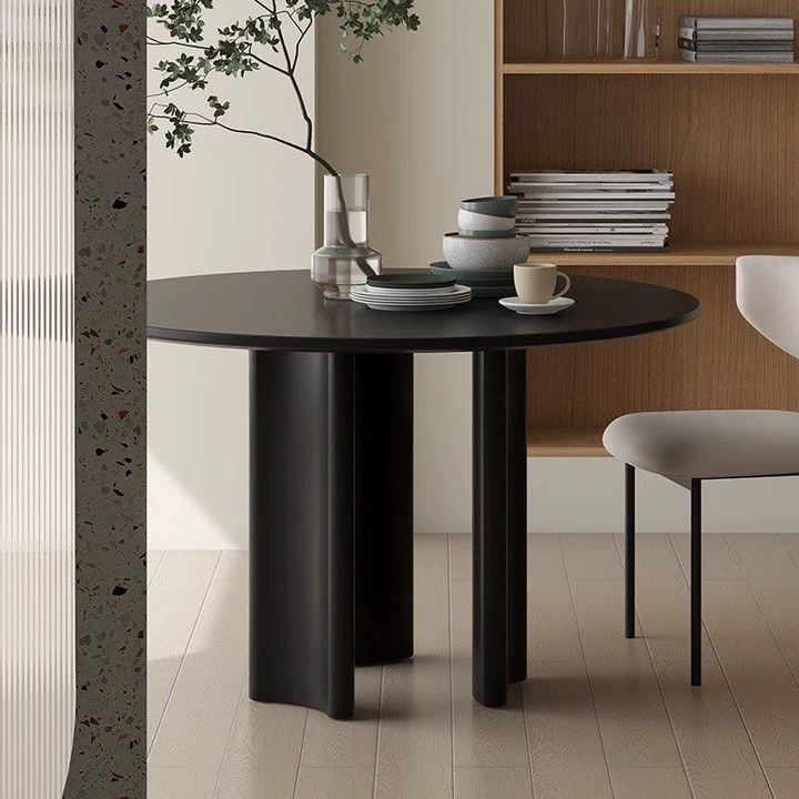 MYSA Modern Sintered Stone Round Dining Table