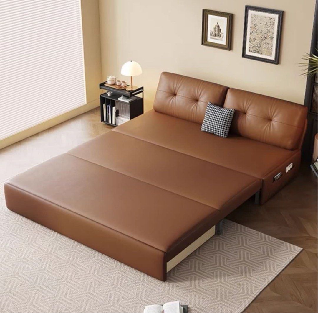 ZANI Scratch Resistant Leather Storage Sofa Bed – Radical Homes