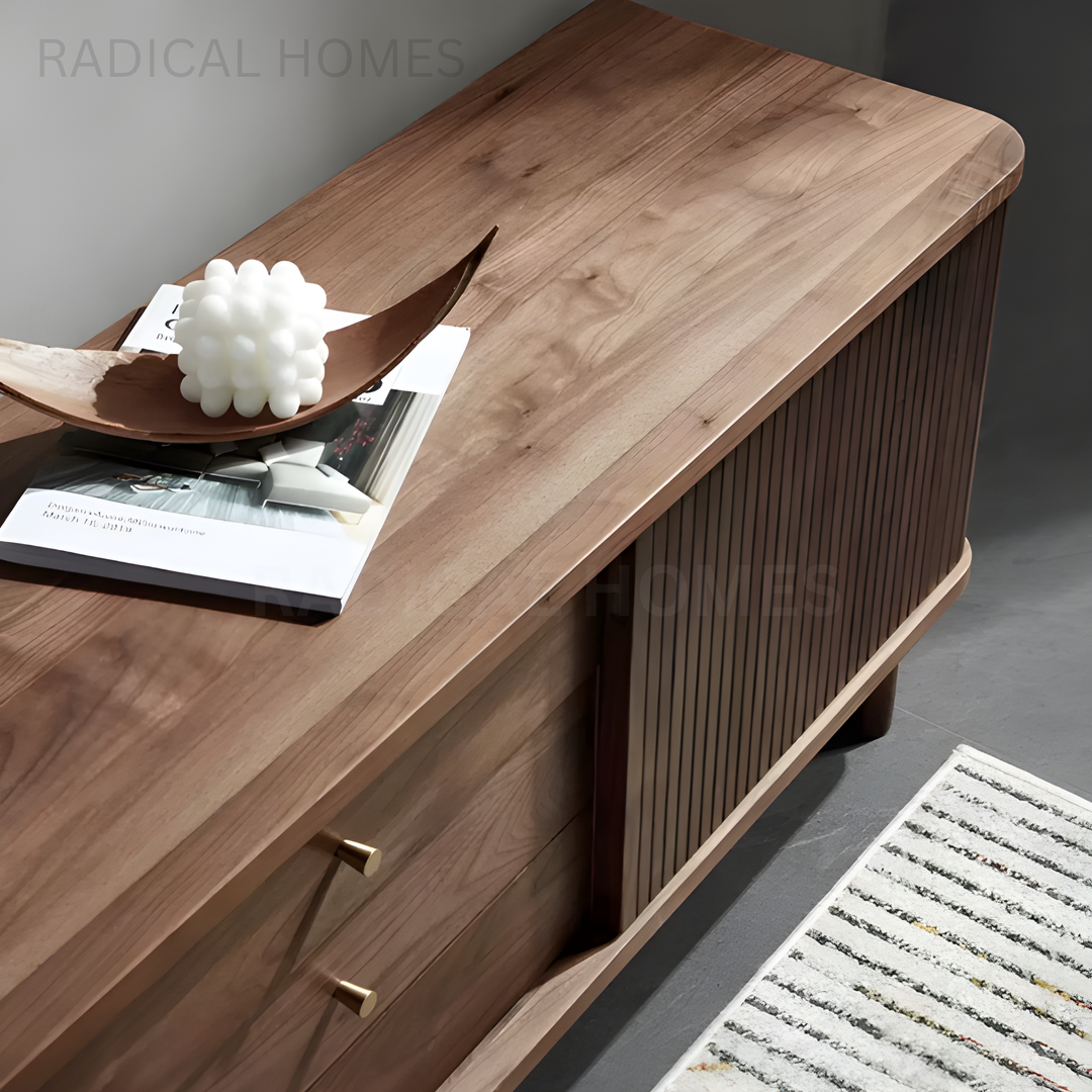 DRIGO Modern Solid Wood TV Console - Radical Homes Singapore