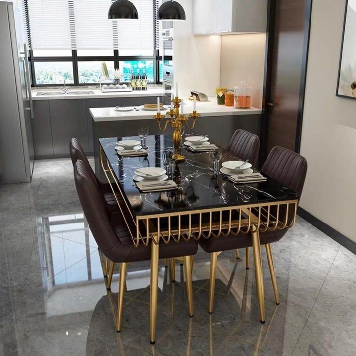 BOBBY Modern Marble Dining Table