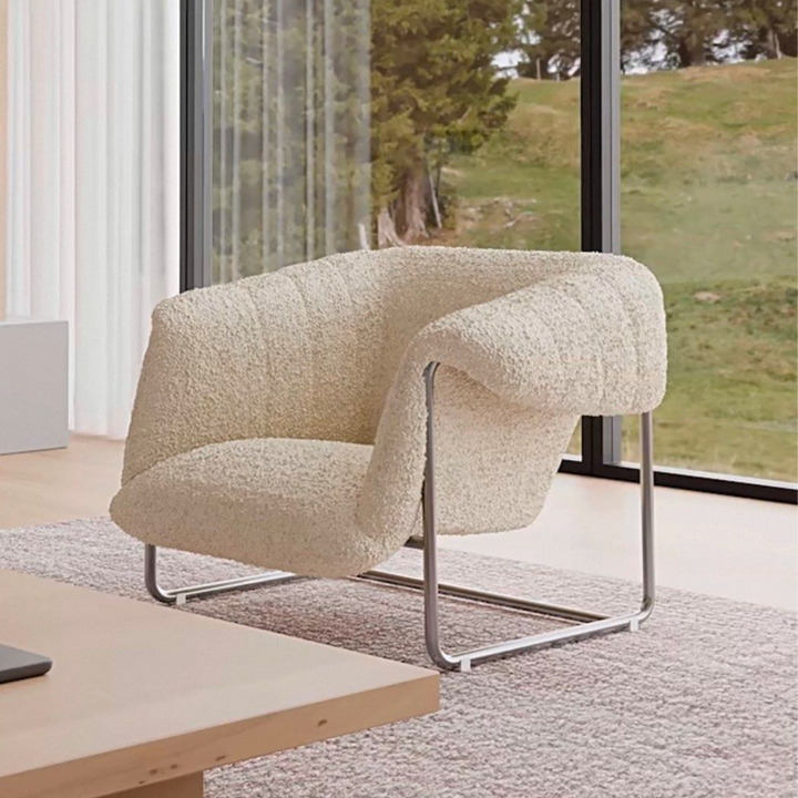 MEYLAN Modern Boucle Lounge Chair