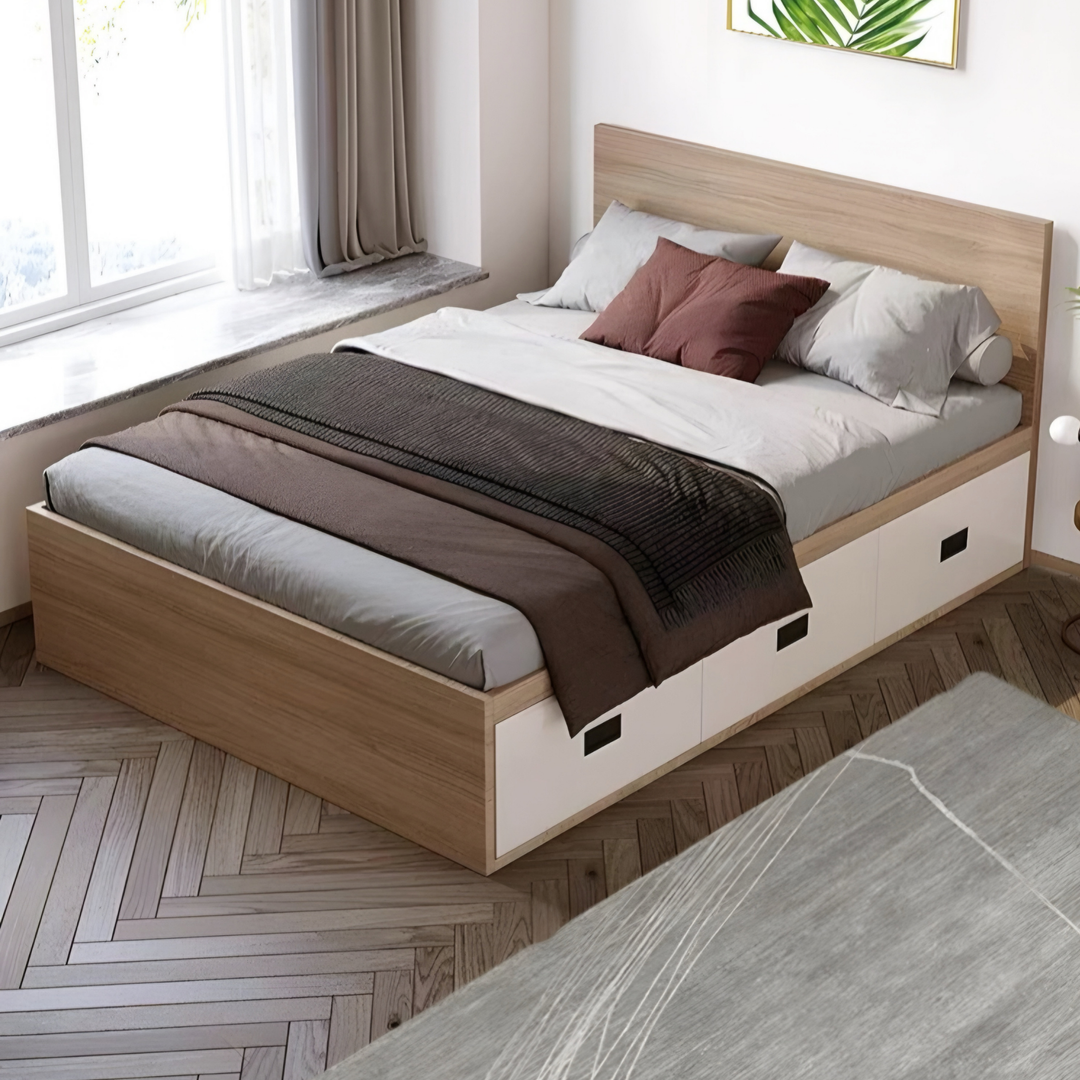 SHANGSU Modern Storage Bedframe