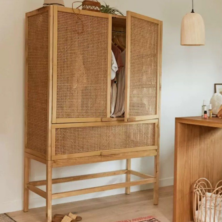 LINUSE Modern Solid Wood Cabinet