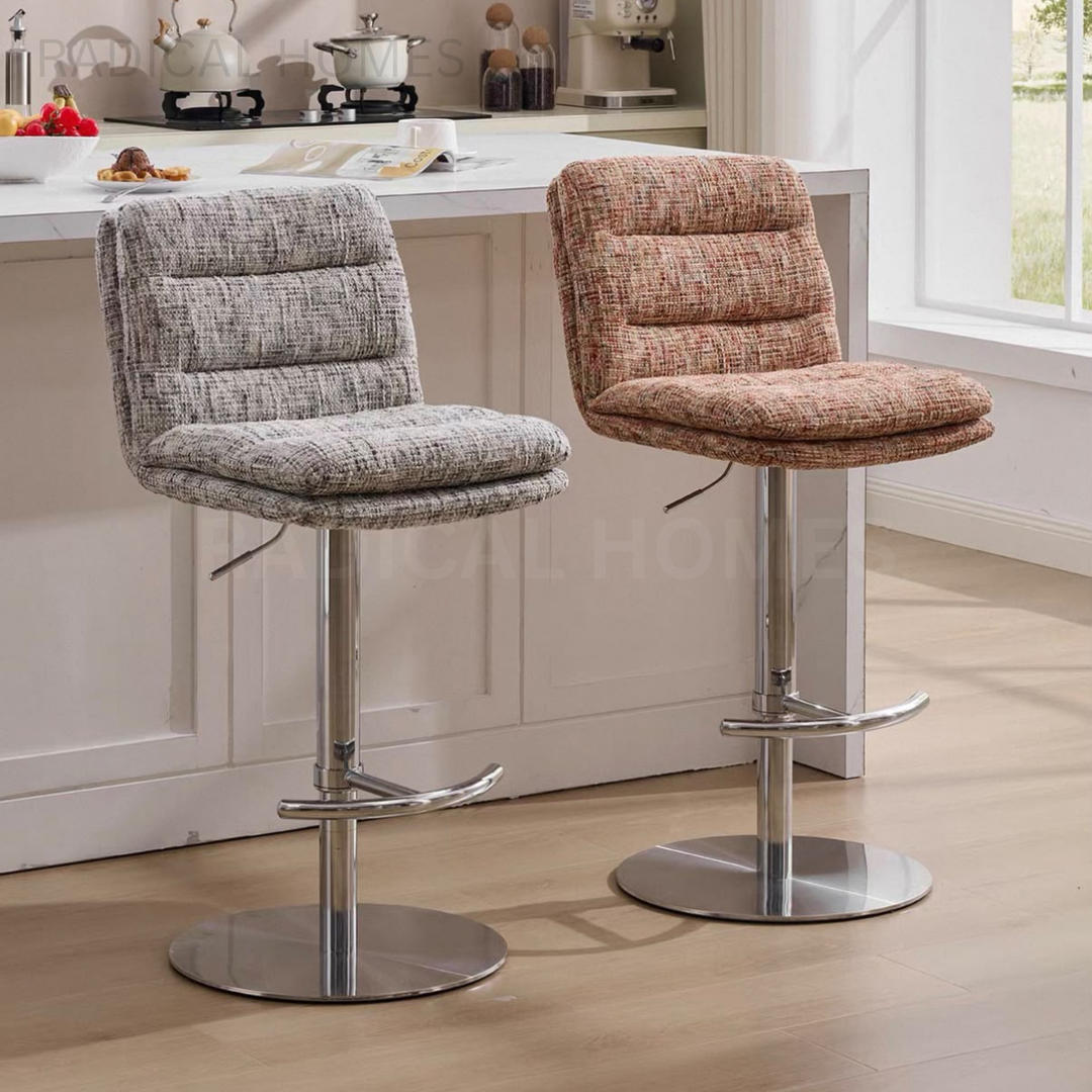 WINSEL Modern Fabric Bar Stool