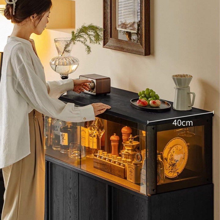 IGORA Modern Solid Wood Wine Cabinet