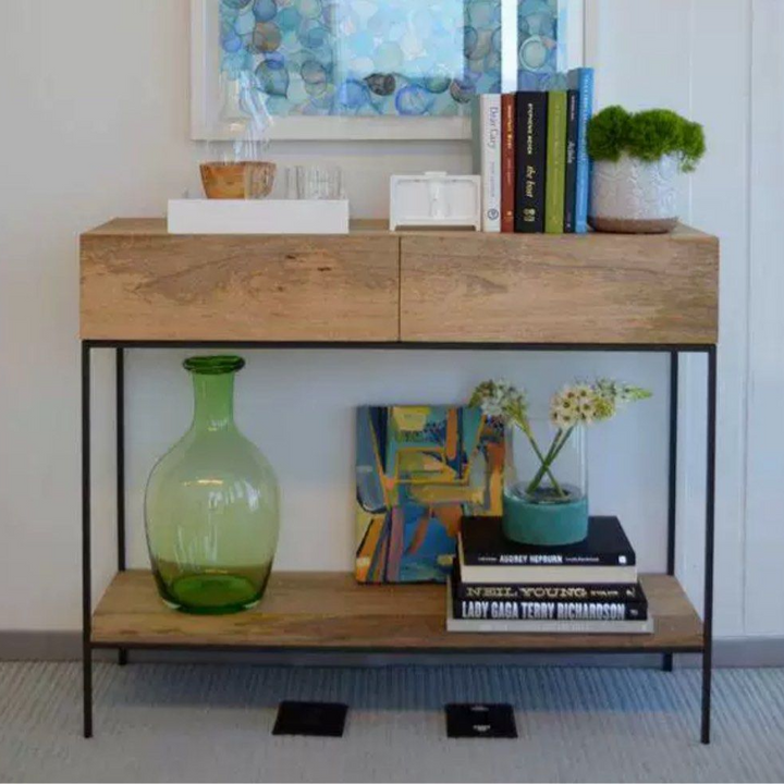 RIKU Solid Wood Console Table
