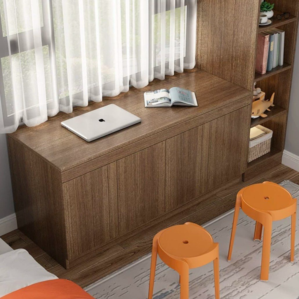BARZINI Modern Pull-Out Study Table Cabinet