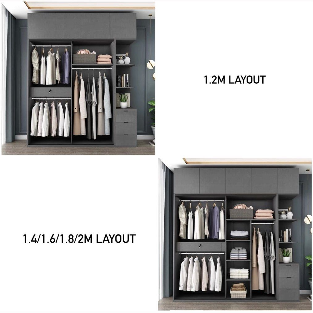 QUINTUS Modern Glass With LED Wardrobe