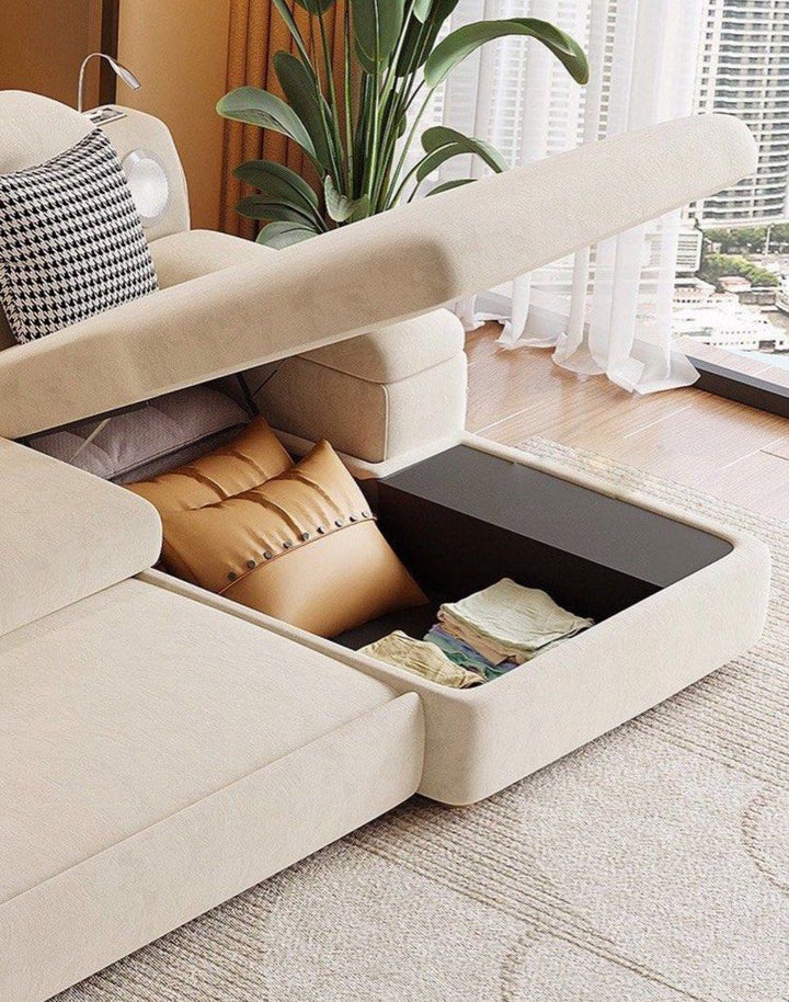 AMIRAE Modern Sofa Bed With Storage