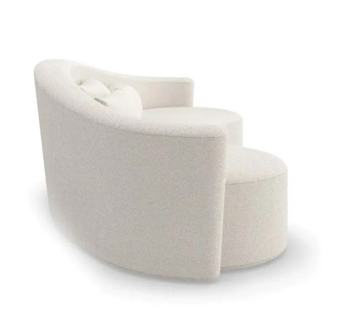 OLEANDER Performance Boucle Curve Sofa