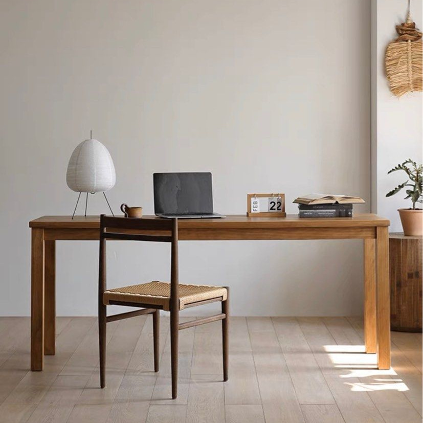 EUGEN Japandi Solid Wood Study Table