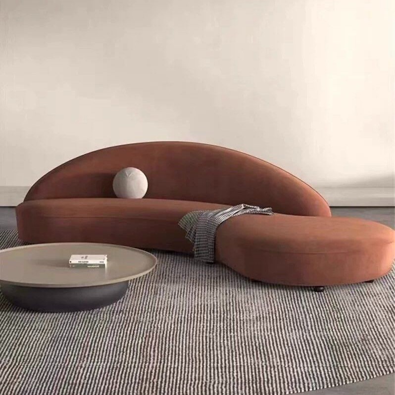 VISTA Modern Curved Fabric Sofa
