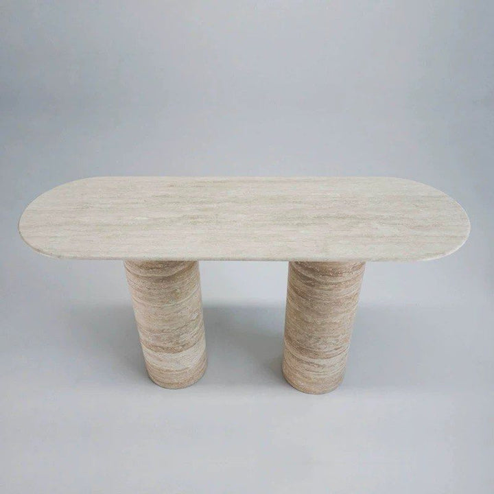 JUNIA Luxury Travertine Console Table