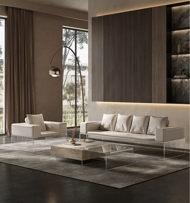 DRUVI Modern Leather Sofa