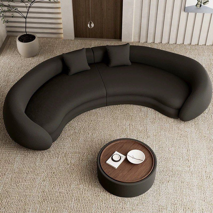 ALBA Modern Curved Velvet Sofa