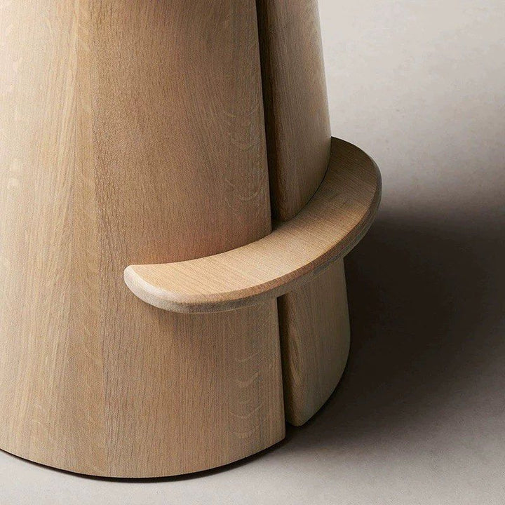 ALAE Modern Solid Wood Boucle Bar Stool