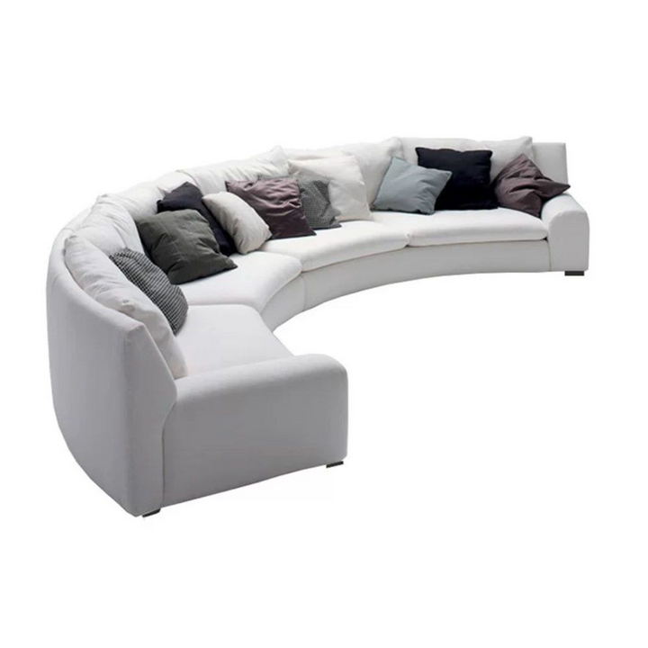 ZODIAC Modern Curved Fabric Sofa