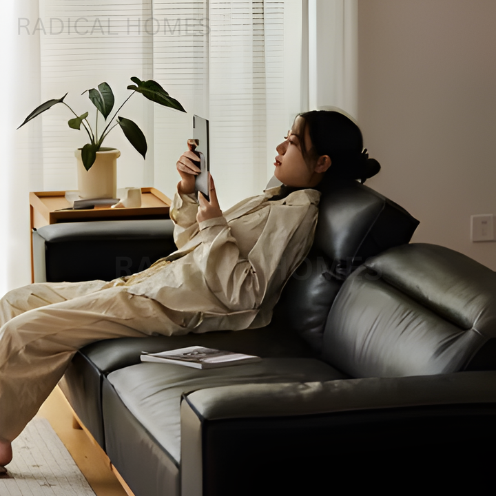 MANDI Modern Electric Leather Sofa - Radical Homes Singapore