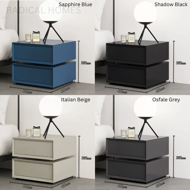 JERLING Modern Rotating Bedside Table