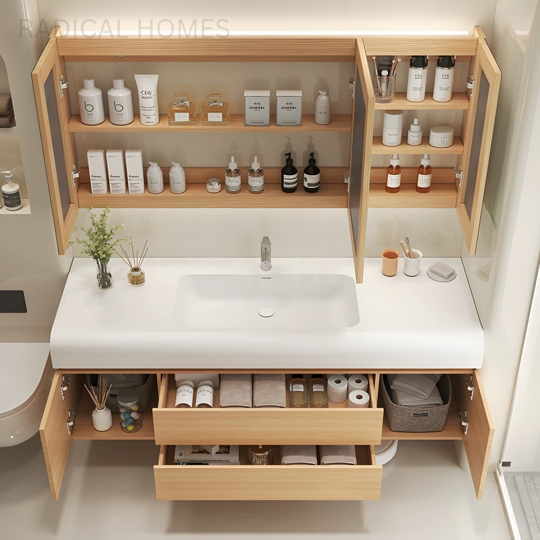 HINORA Modern Minimal Storage Vanity Set - Radical Homes Singapore