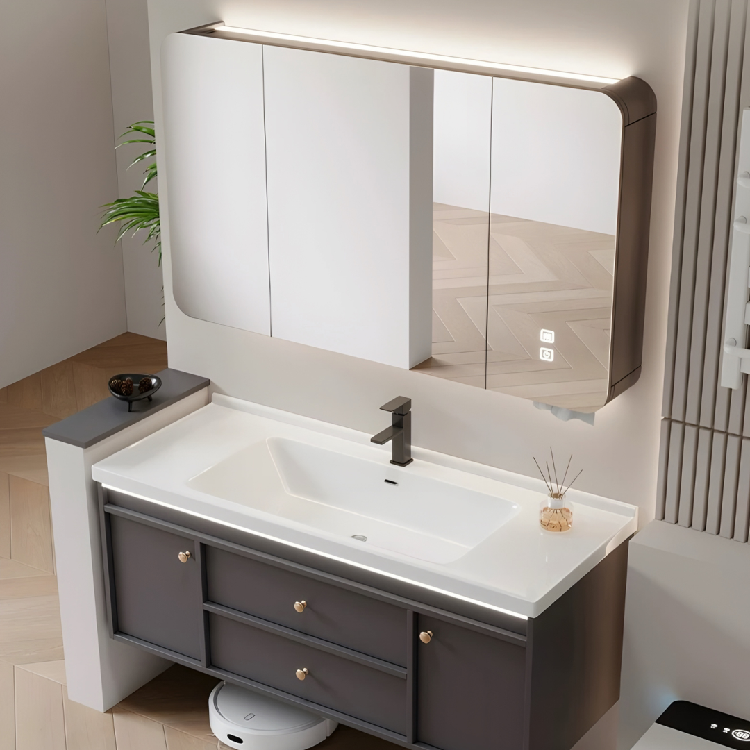 PELO Cream Bathroom Vanity Sink