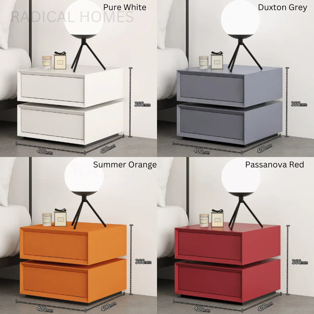 JERLING Modern Rotating Bedside Table