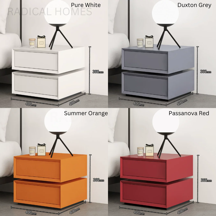 JERLING Modern Rotating Bedside Table