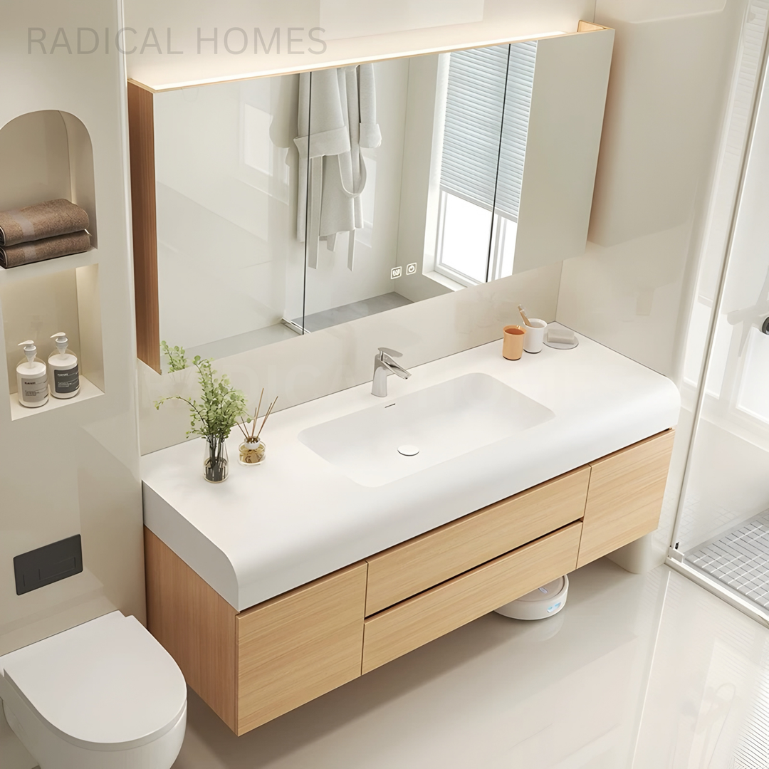 HINORA Modern Minimal Storage Vanity Set - Radical Homes Singapore