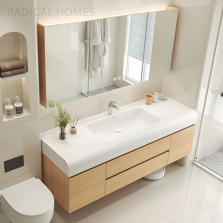 HINORA Modern Minimal Storage Vanity Set - Radical Homes Singapore