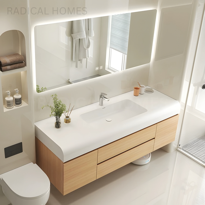 HINORA Modern Minimal Storage Vanity Set - Radical Homes Singapore
